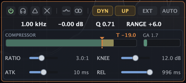 Inline band panel
