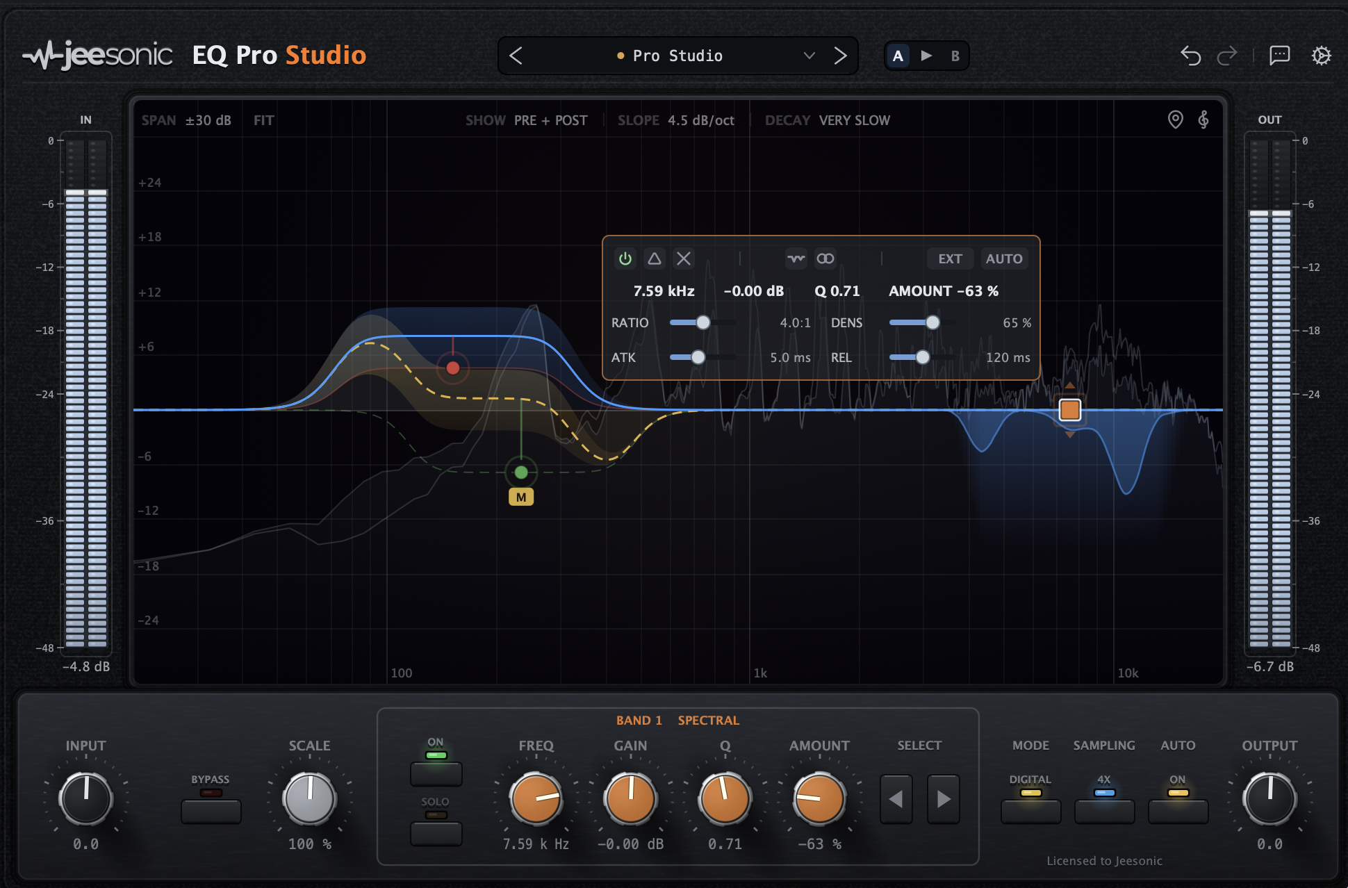 EQ Pro Studio full interface